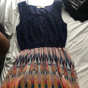 Long multi colored dress
